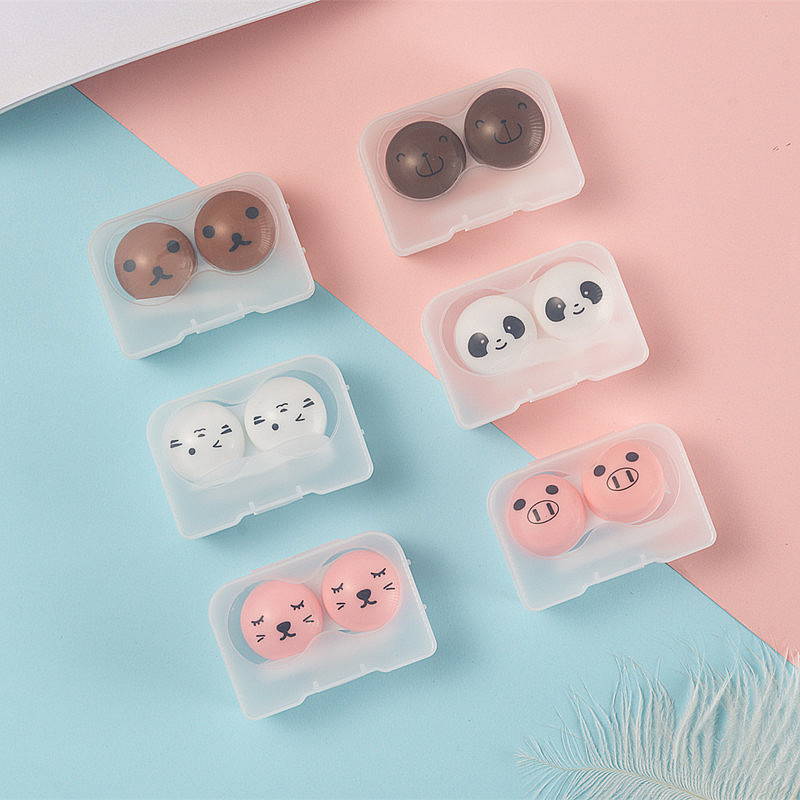 CHANXIN MC-106 Custom Complete Box Set of Cartoon Pattern Fashionable Eye Contact Lenses with Logo Rectangle Case