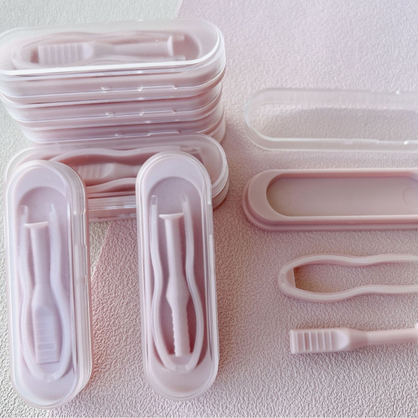 MILL CREEK Rectangle Contact Lens Case Split Clip Box Set Remover Set Beauty Eye Gift Care