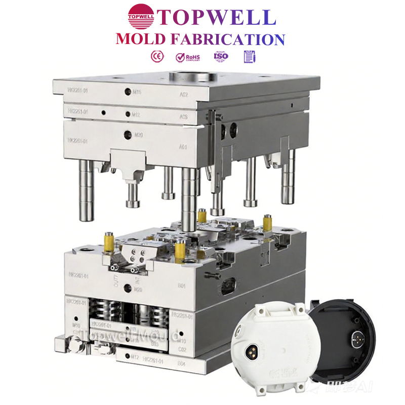 Durable ABS Nylon Die Cast Moulds for Camera Lens Cap Injection Plastic Parts Services Topwell Factory in Shenzhen