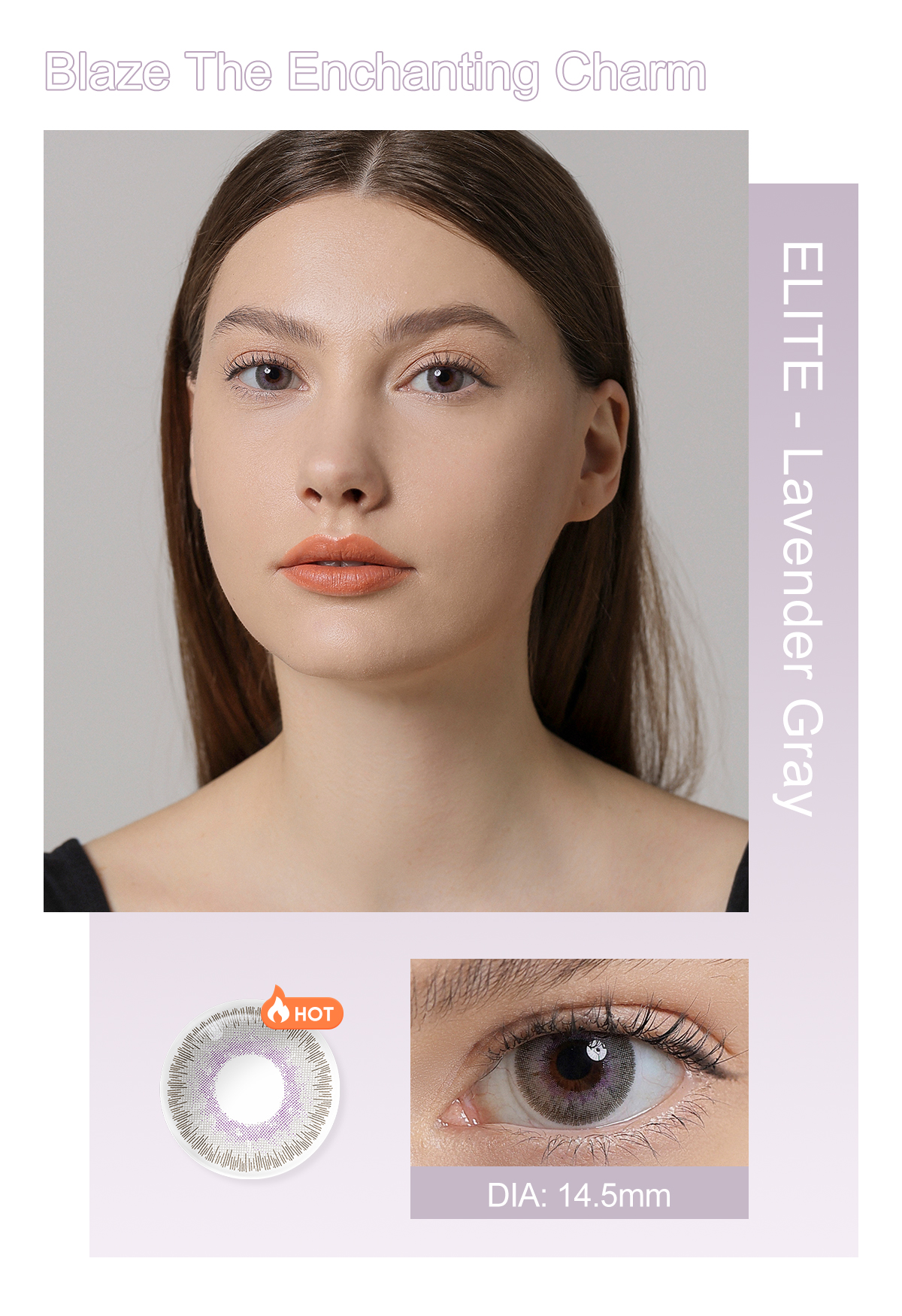 Free Shipping Elite Soft Natural Cosmetic Contacts Dia 14.5mm Colored Contact Lenses Lentes De Contacto for OEM Private Package