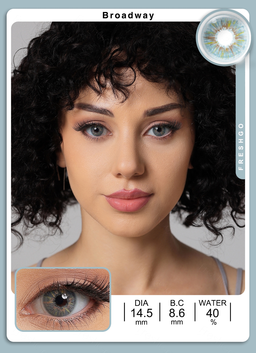Aqua Blue Contact Lens