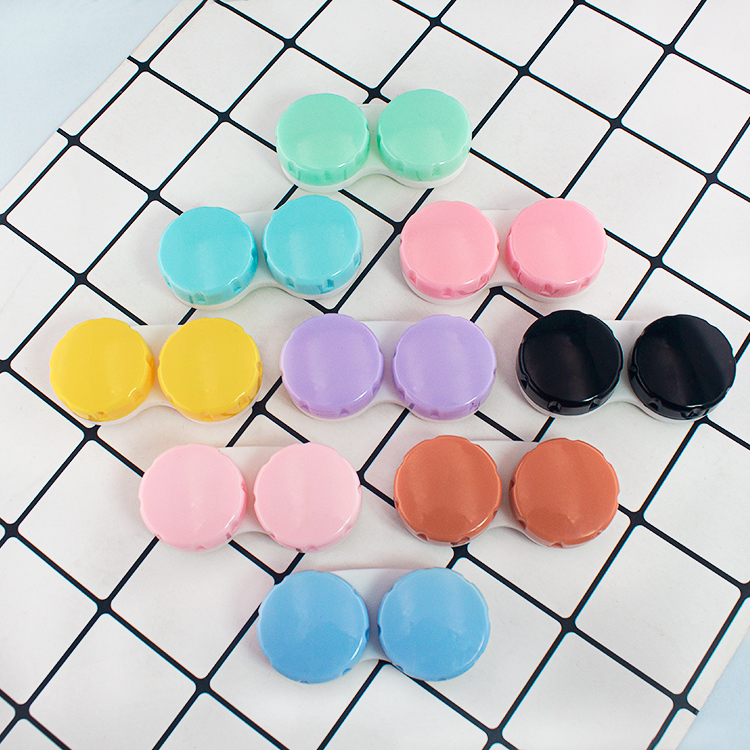 Lalens Lemon Brown Contact Lenses With Packaging Box Custom Design In Various Color Myopia Soft Eye Color Contact Lens
