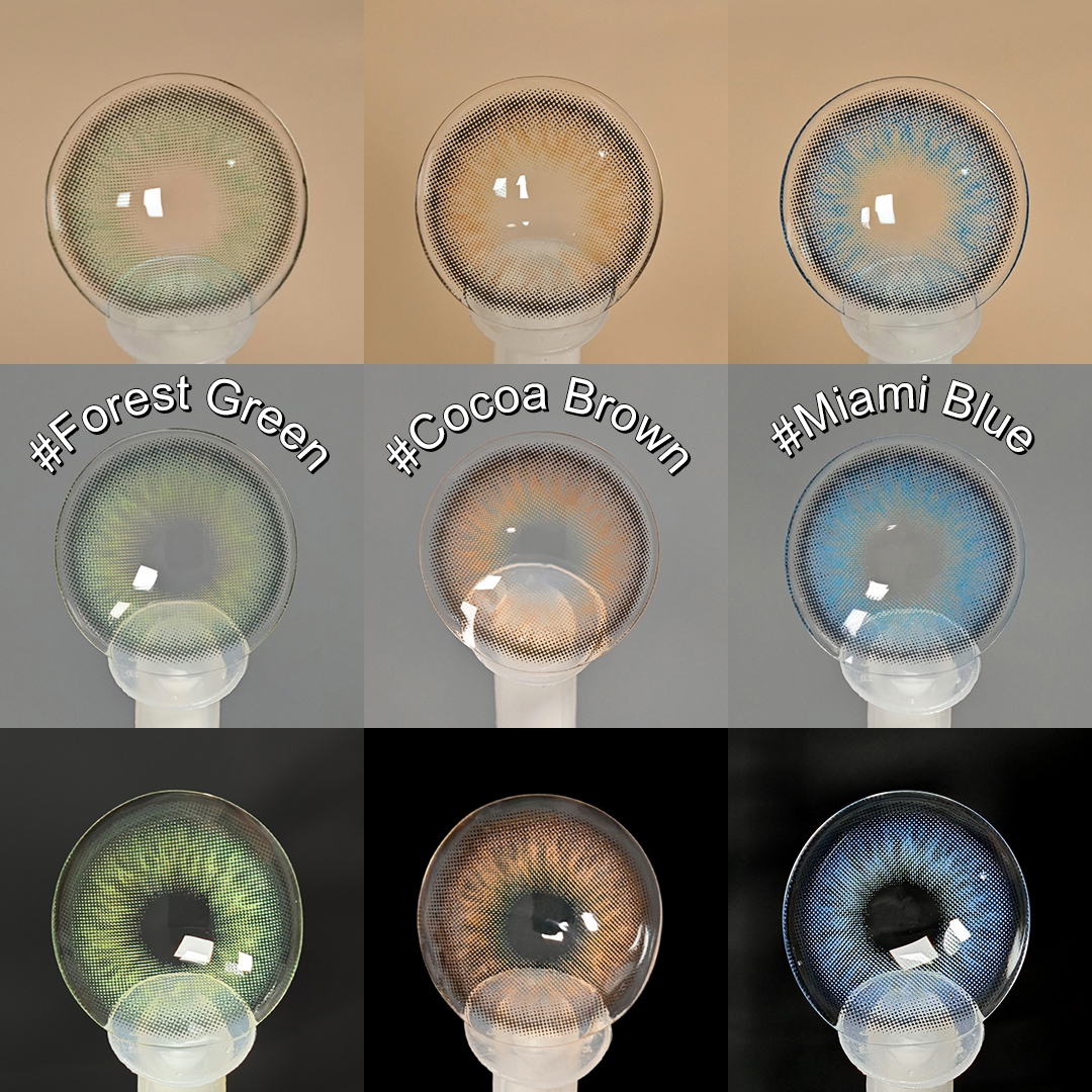 Free Shipping Freshgo Eye Contact Lenses New Wholesale 14.20mm Soft Black Contact Lenses 6 Months Beauty Eye Color Contacts