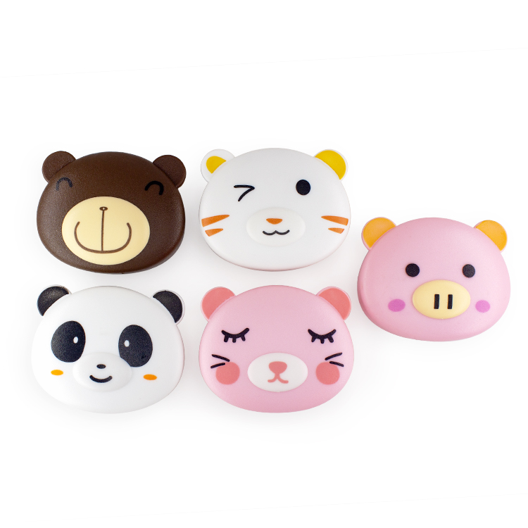 New Chanxin MC-503 Animal Design Fresh Look Contact Lenses Packaging Case with Natural Color Eye Lens Box