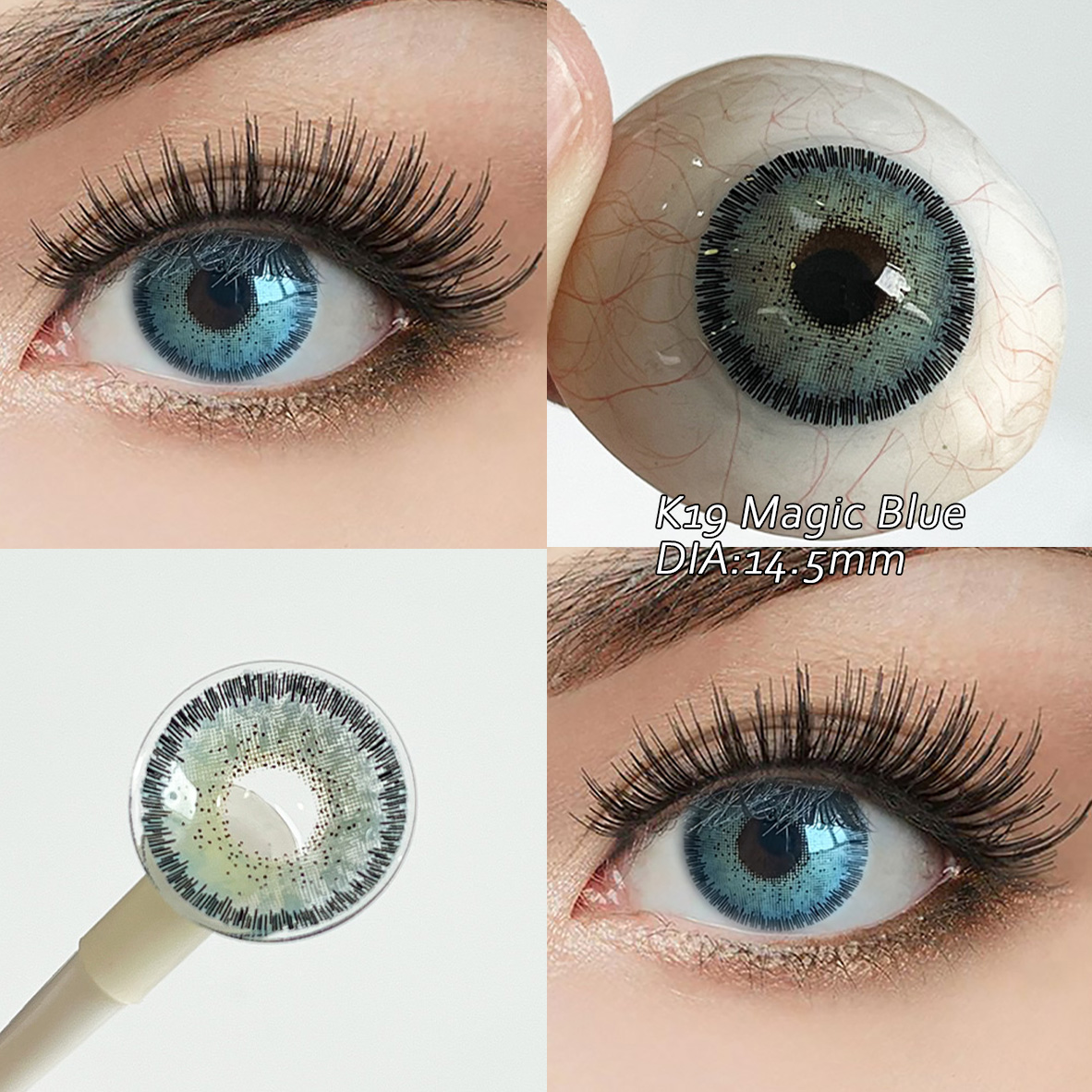 Contact Lenses Wholesale OEM ODM 14.5mm 40% Water Content Colored Contact Lenses Soft Hardness HEMA Subtle Enhancement