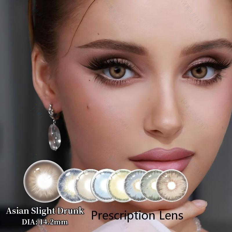 Colored Contact Lenses 14.0mm Soft Hydrogel Prescription Natural Brown Hazel Eye Lenses Wholesale Custom Logo for Daily Wear