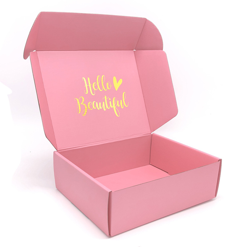 Wholesale Offset Printing Double-sided Pink Airplane Box Contact Lenses Packaging Custom Logo Hard Colorful Foldable Paper Box