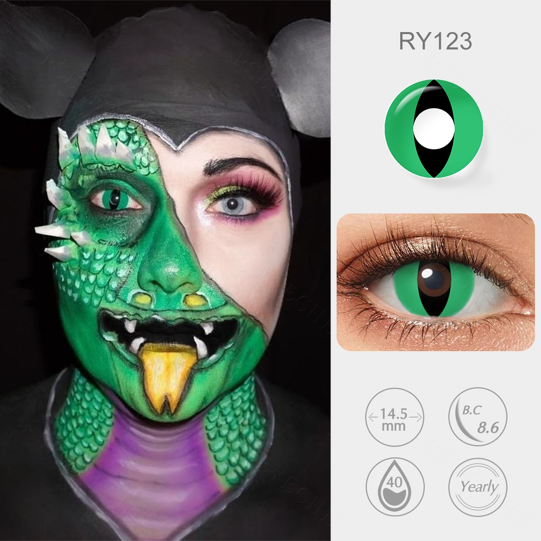 Free Shipping Halloween Cosplay Lenses PSEYECHE Wholesale Cat Eye 1 Year Halloween Sclera Contacts sharingan Contact Lenses