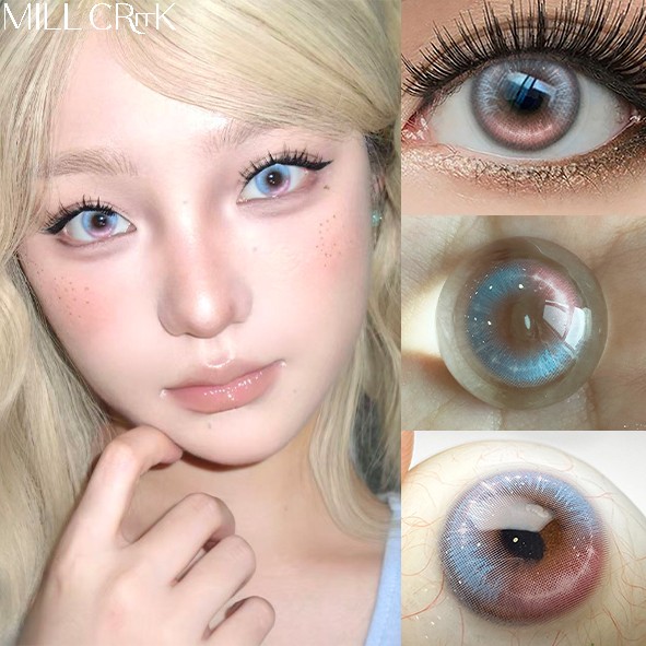 Wholesale Soft Cosmetic Color Contact Lenses OEM 14.5mm Natural Eye Lenses Non Prescription Grey Green Brown Blue