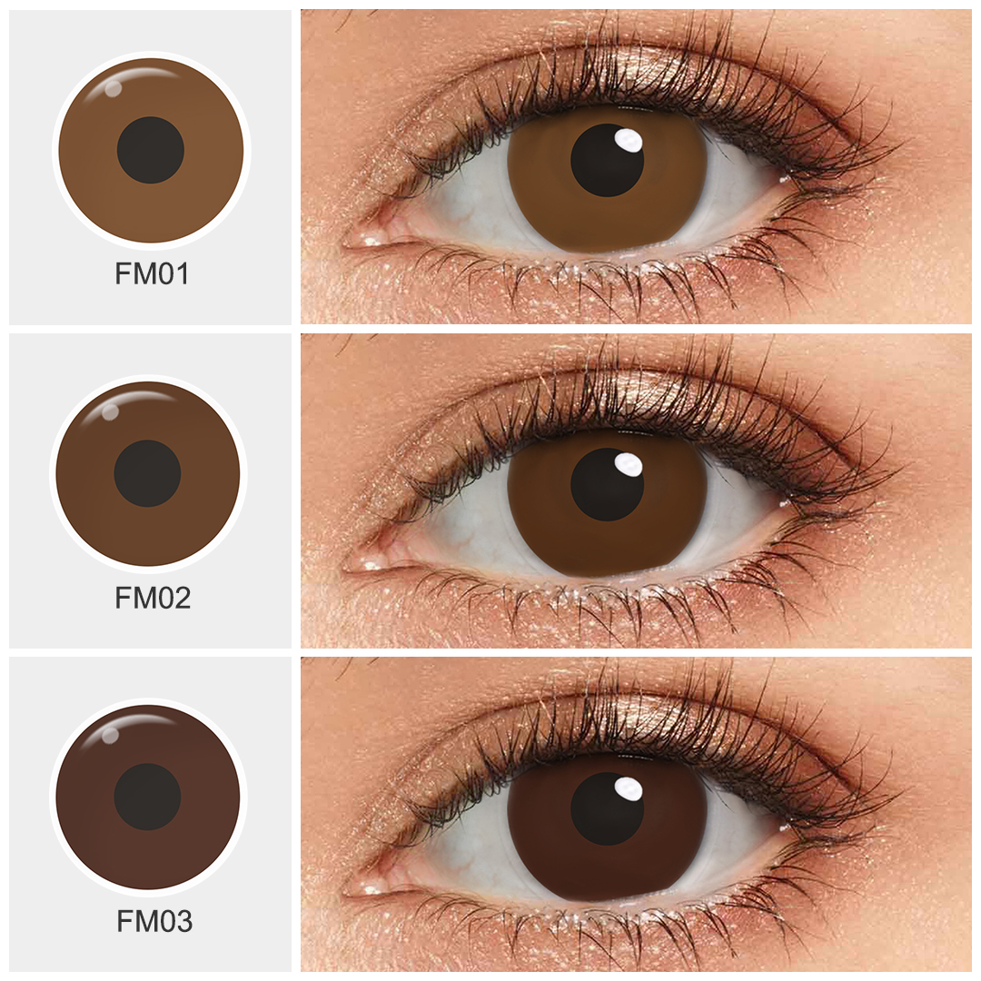 Free Shipping Soft Prosthetic Lens Contacts Factory Wholesale Red Green Brown Color Blind Eye Lens Colored Contact Lenses
