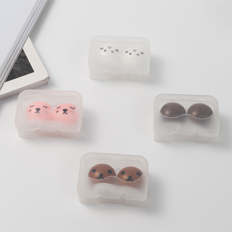 CHANXIN MC-106 Custom Complete Box Set of Cartoon Pattern Fashionable Eye Contact Lenses with Logo Rectangle Case