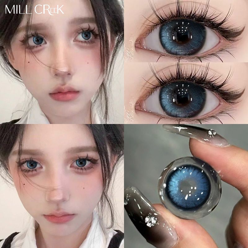 Haipurecon Hot Style Soft 3 Tone Contact Lenses Wholesale Grey Brown Green Blue Natural HEMA 40% Water Content 8.5mm Base Curve