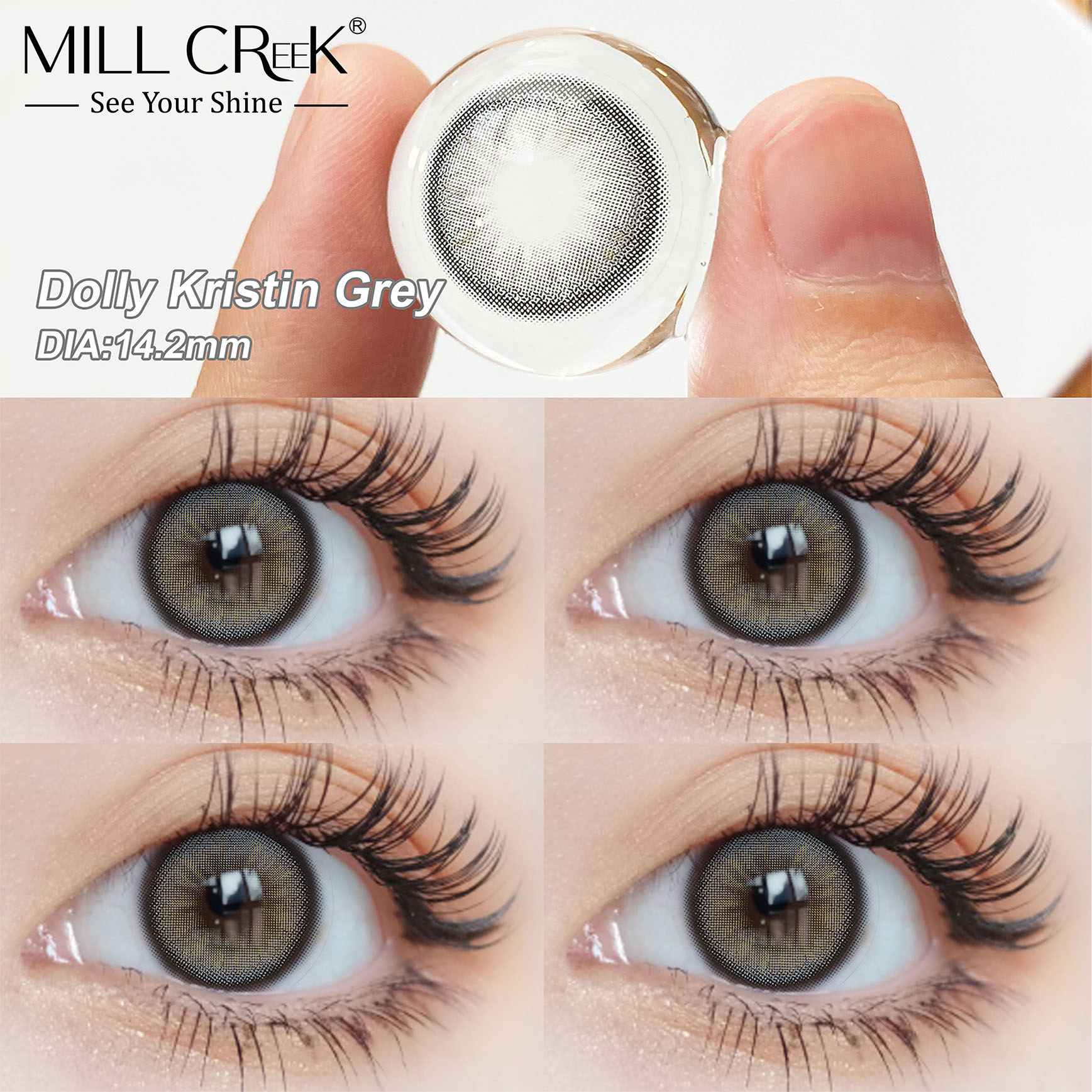 Bulk Natural Colored Contact Lenses 14.0mm 14.5mm 4 Soft Shades Yearly Disposable OEM ODM Factory Supply for Resellers
