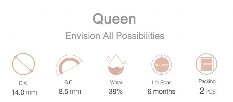 Magister Queen Colored Contact Lenses Natural Coloured Eye Contact Lens Pupilentes Lentes De Contacto De Colores Private Logo