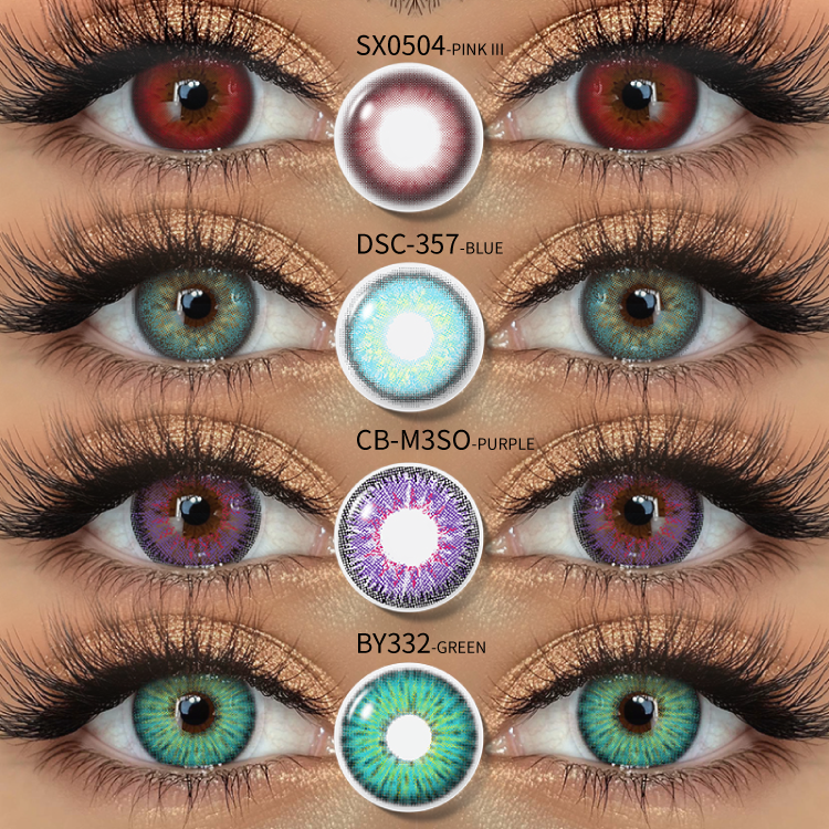 Crazy Cosplay Anime Halloween Party Accessories Colored Contact Lenses