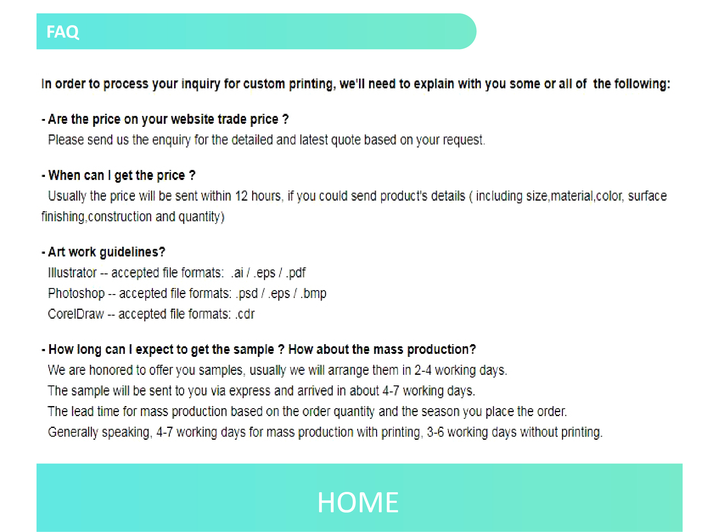 FAQ Graphic