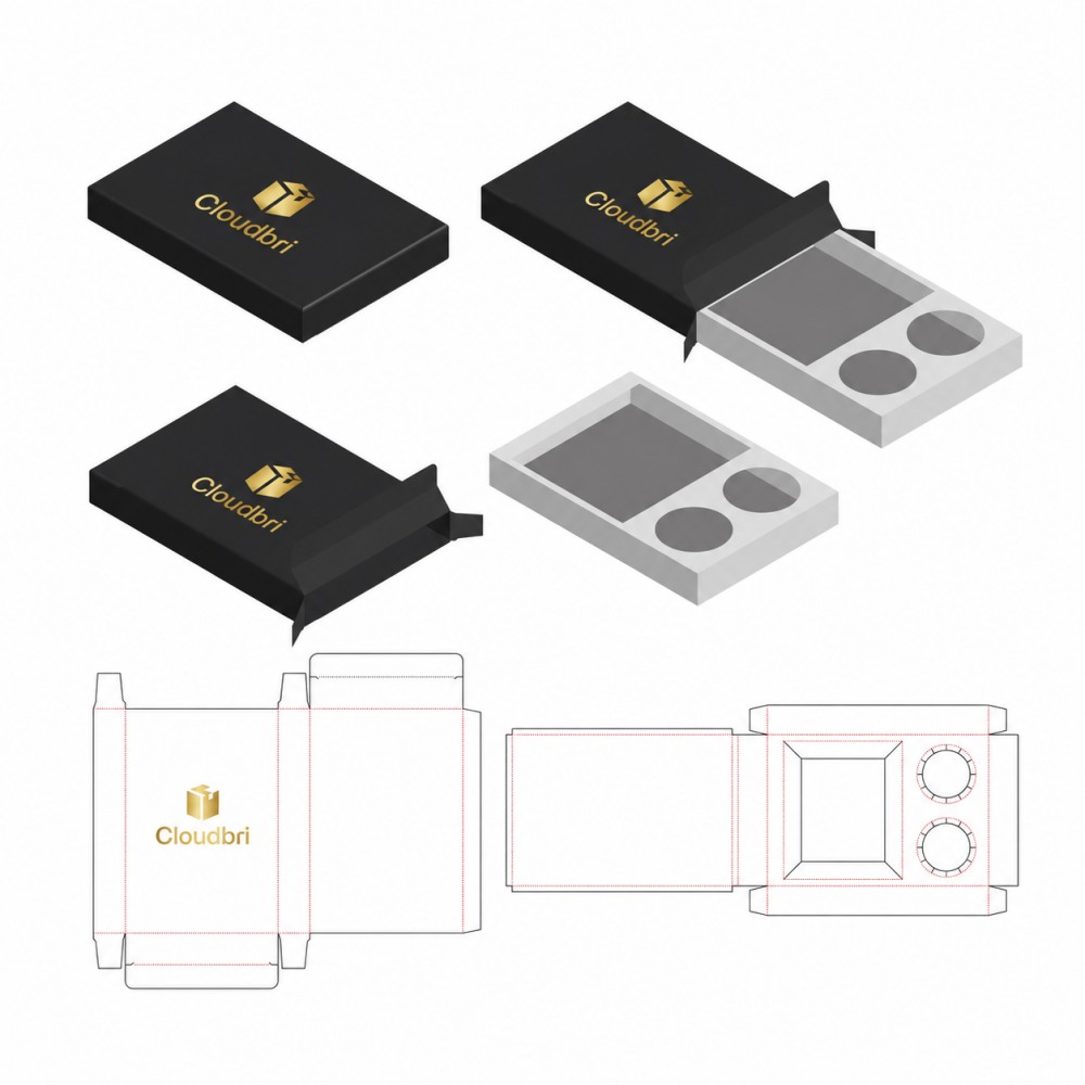 Custom Printed Multi Design Paper Boxes With Logo for Cosmetic Contact Lens and Beauty Product Packaging